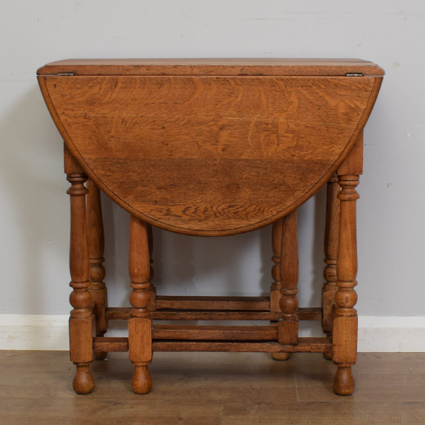 Restored Oak Drop Leaf Table