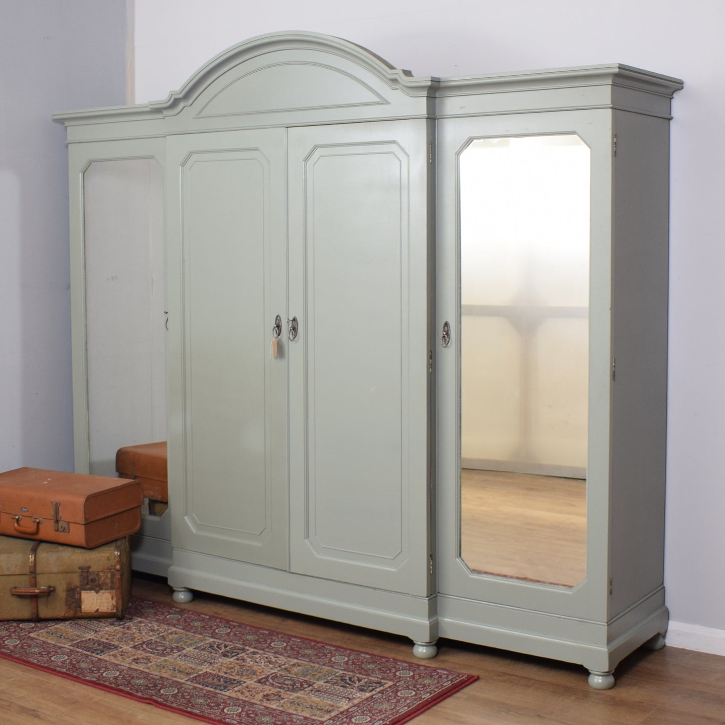 Antique Painted Compactum Wardrobe