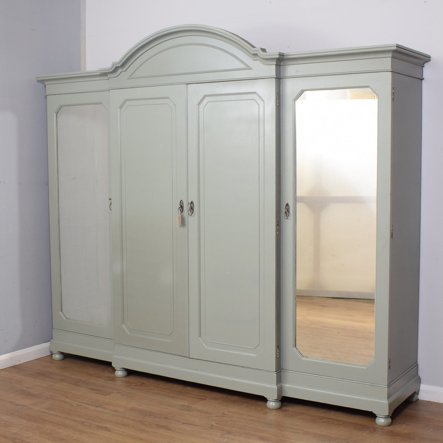 Antique Painted Compactum Wardrobe