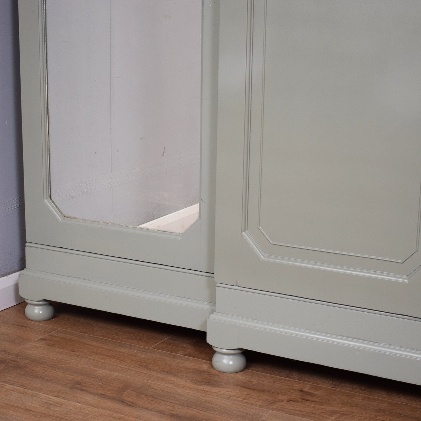 Antique Painted Compactum Wardrobe