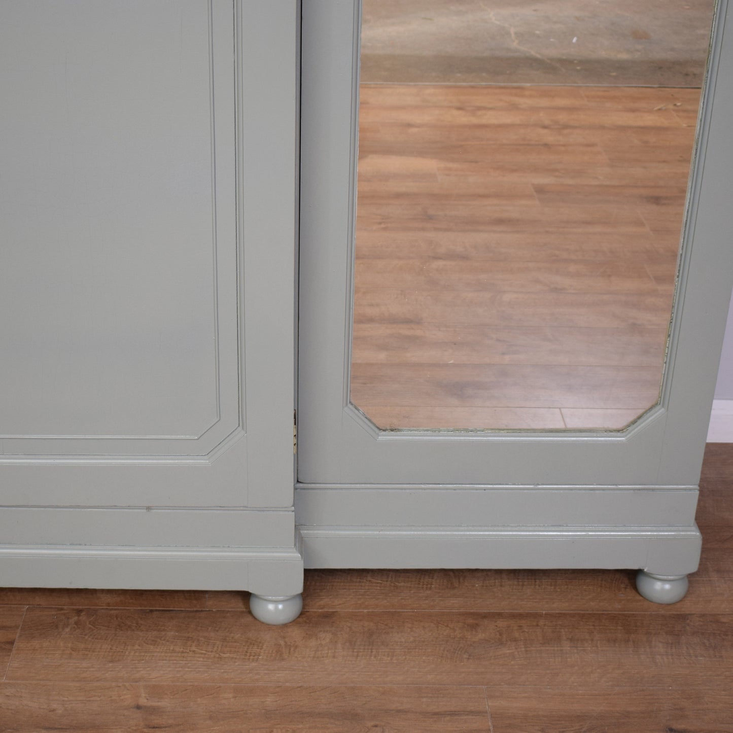Antique Painted Compactum Wardrobe
