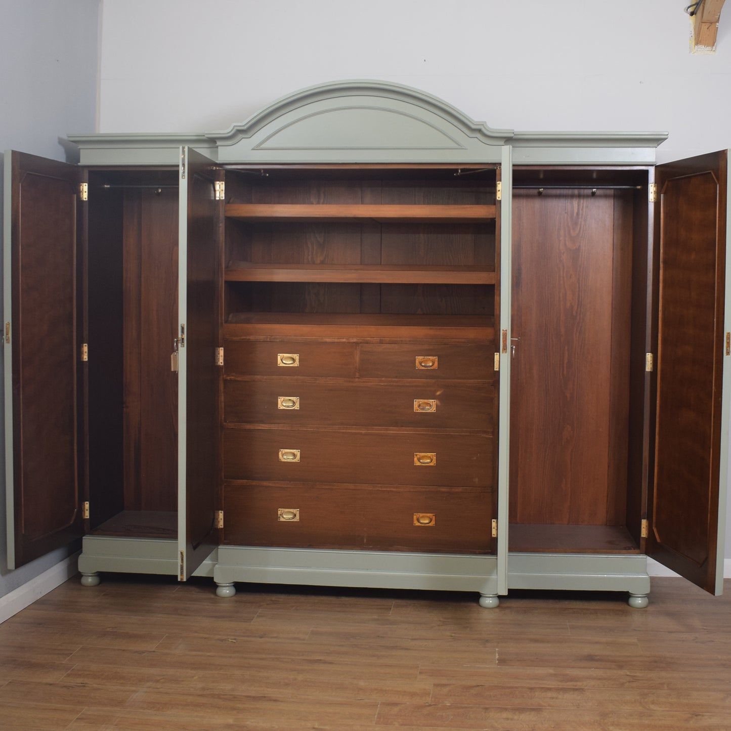 Antique Painted Compactum Wardrobe