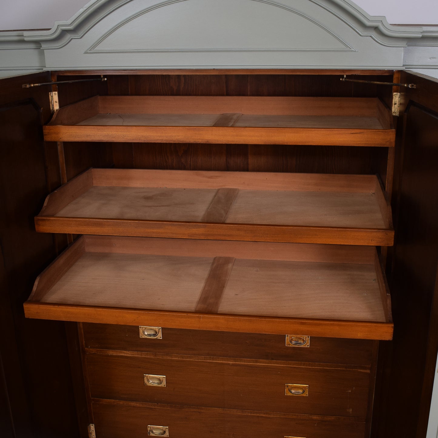 Antique Painted Compactum Wardrobe