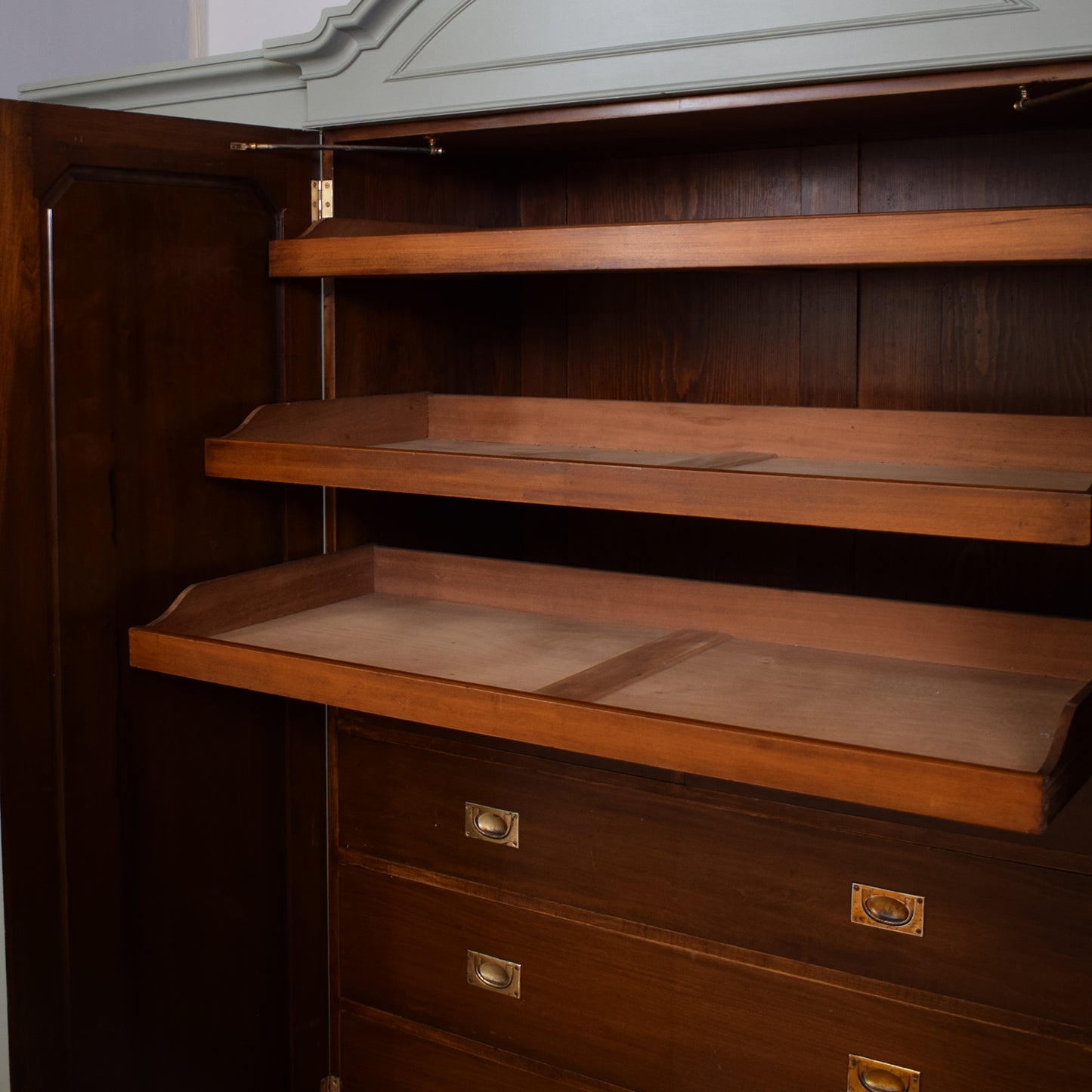 Antique Painted Compactum Wardrobe
