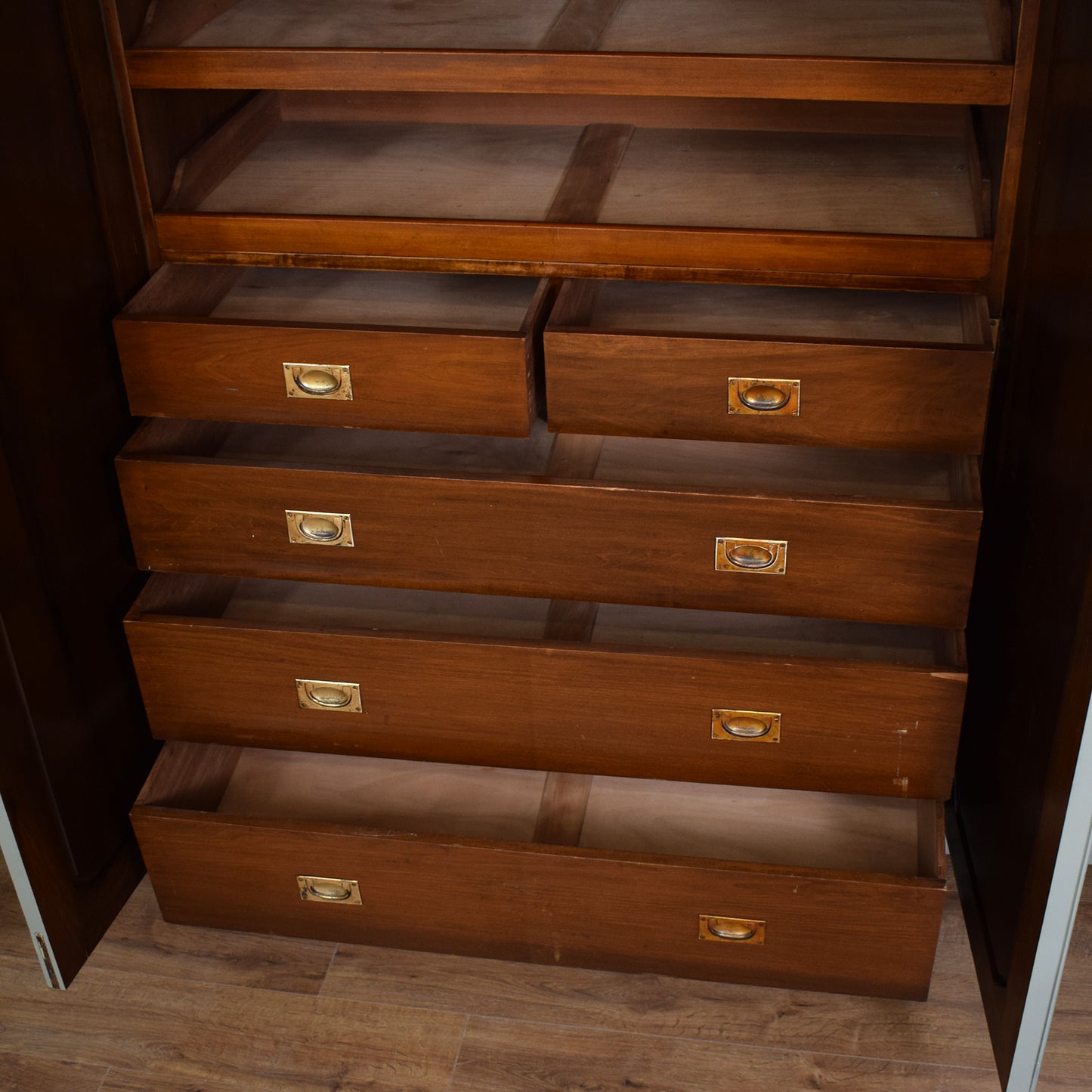 Antique Painted Compactum Wardrobe