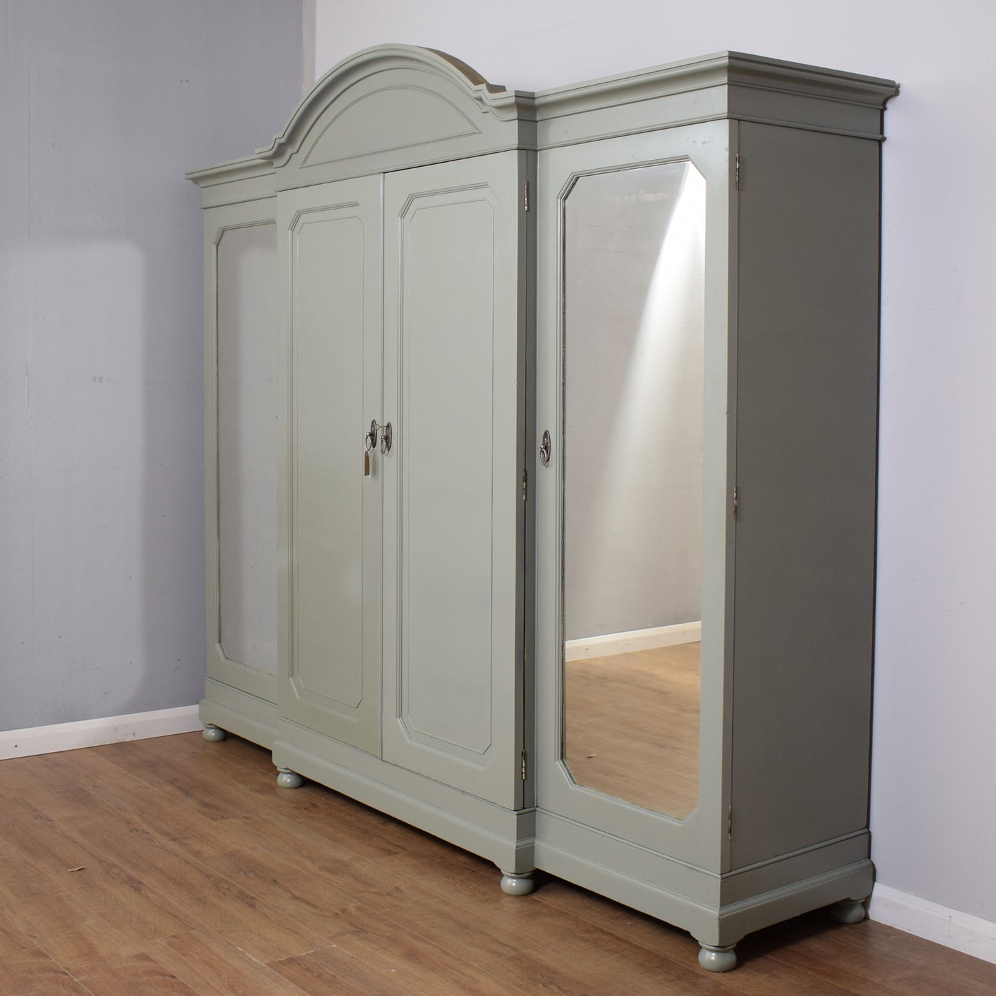 Antique Painted Compactum Wardrobe