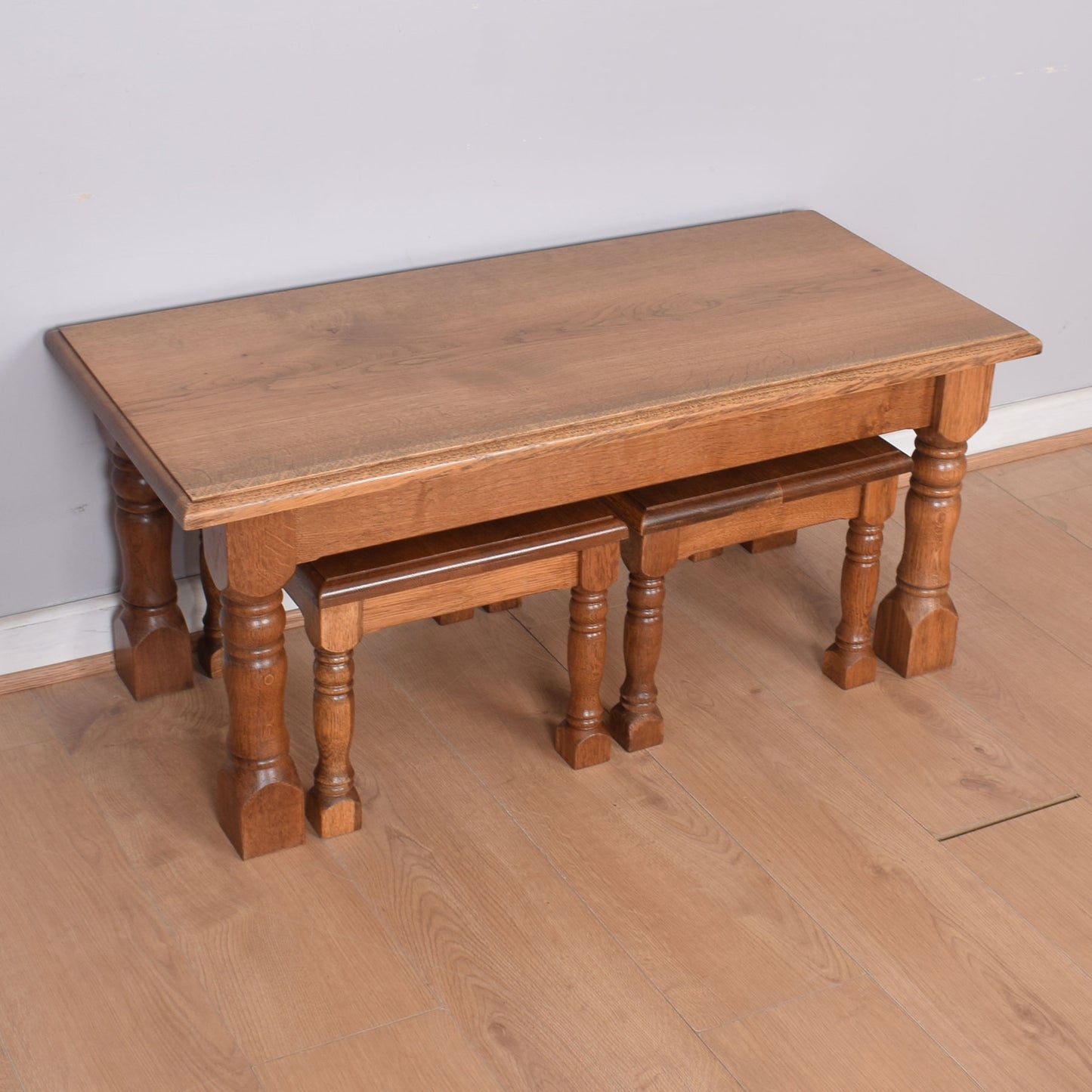 Oak Long-John Nest of Tables