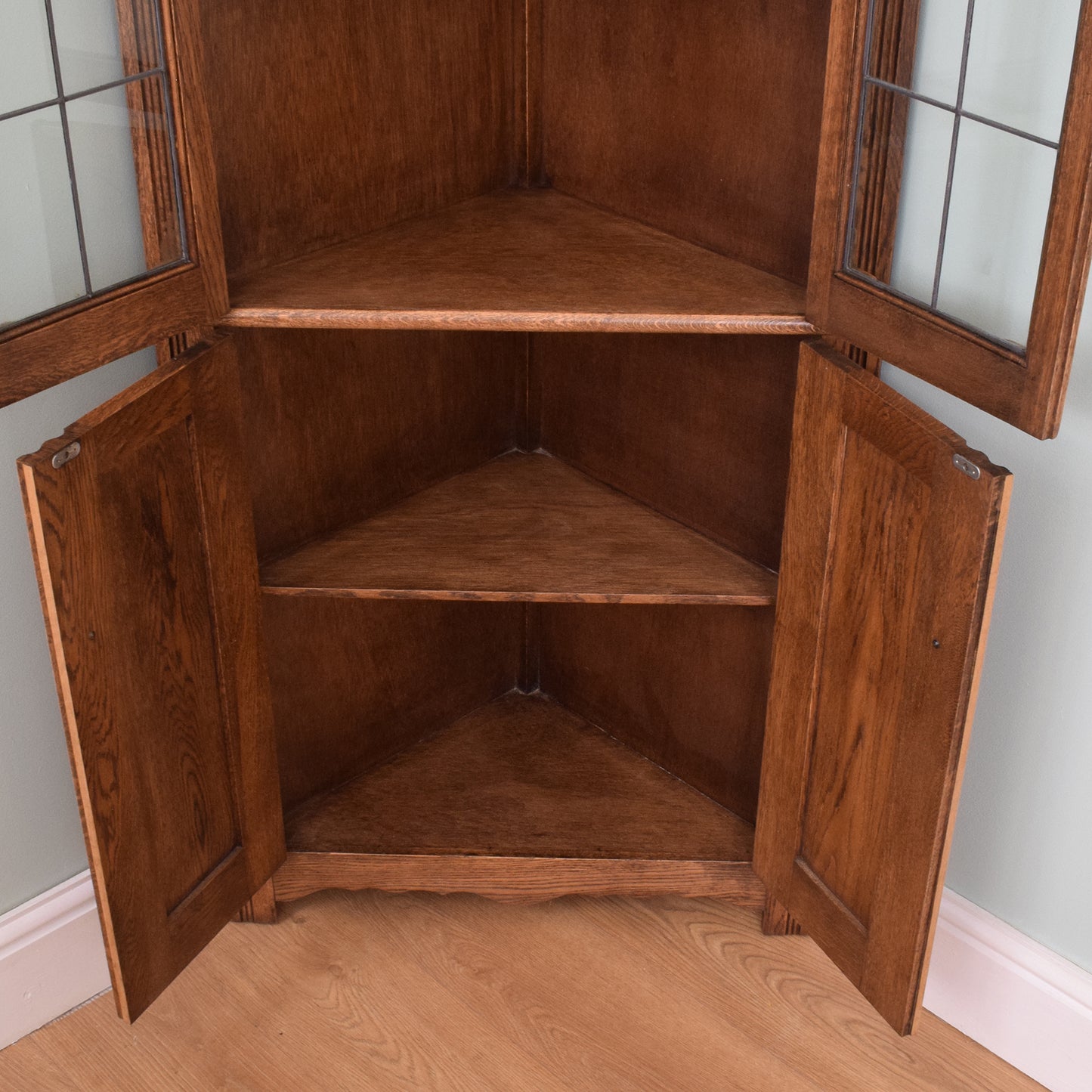 Restored Oak Corner Unit