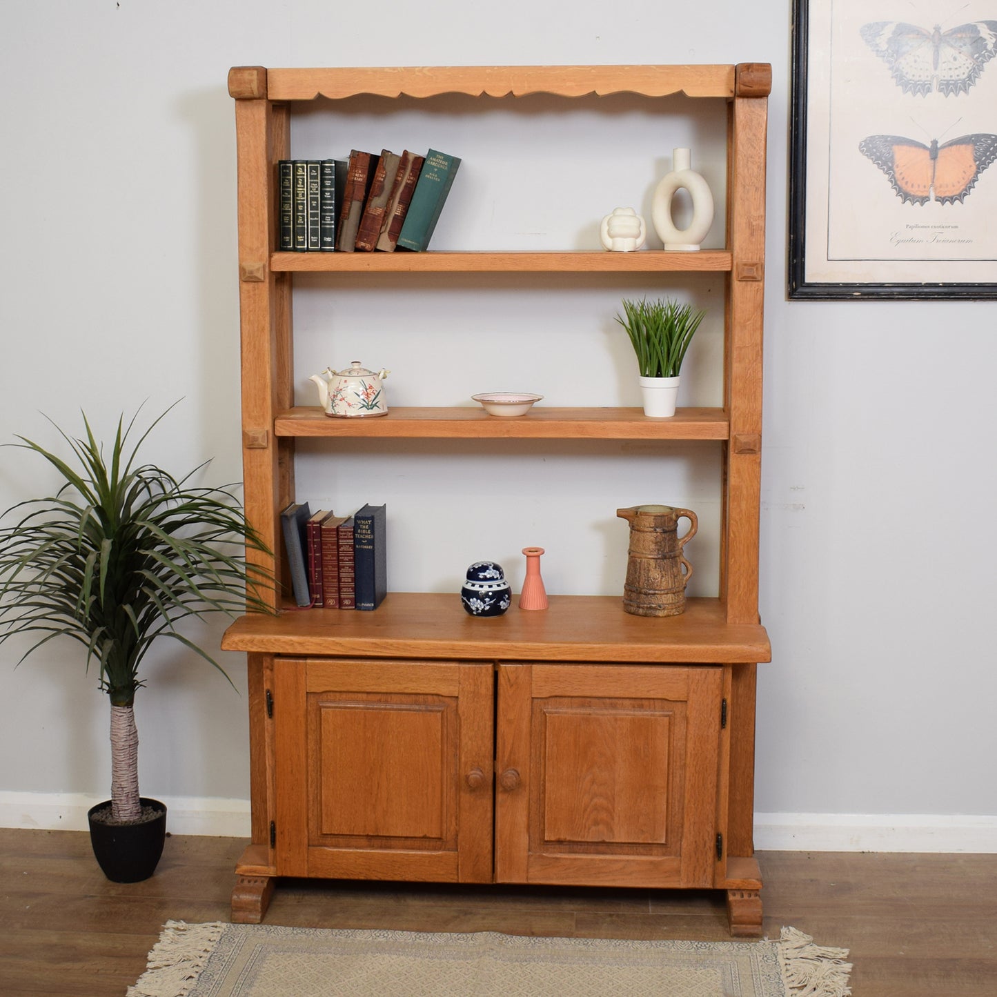Restored Solid Oak Bookcase
