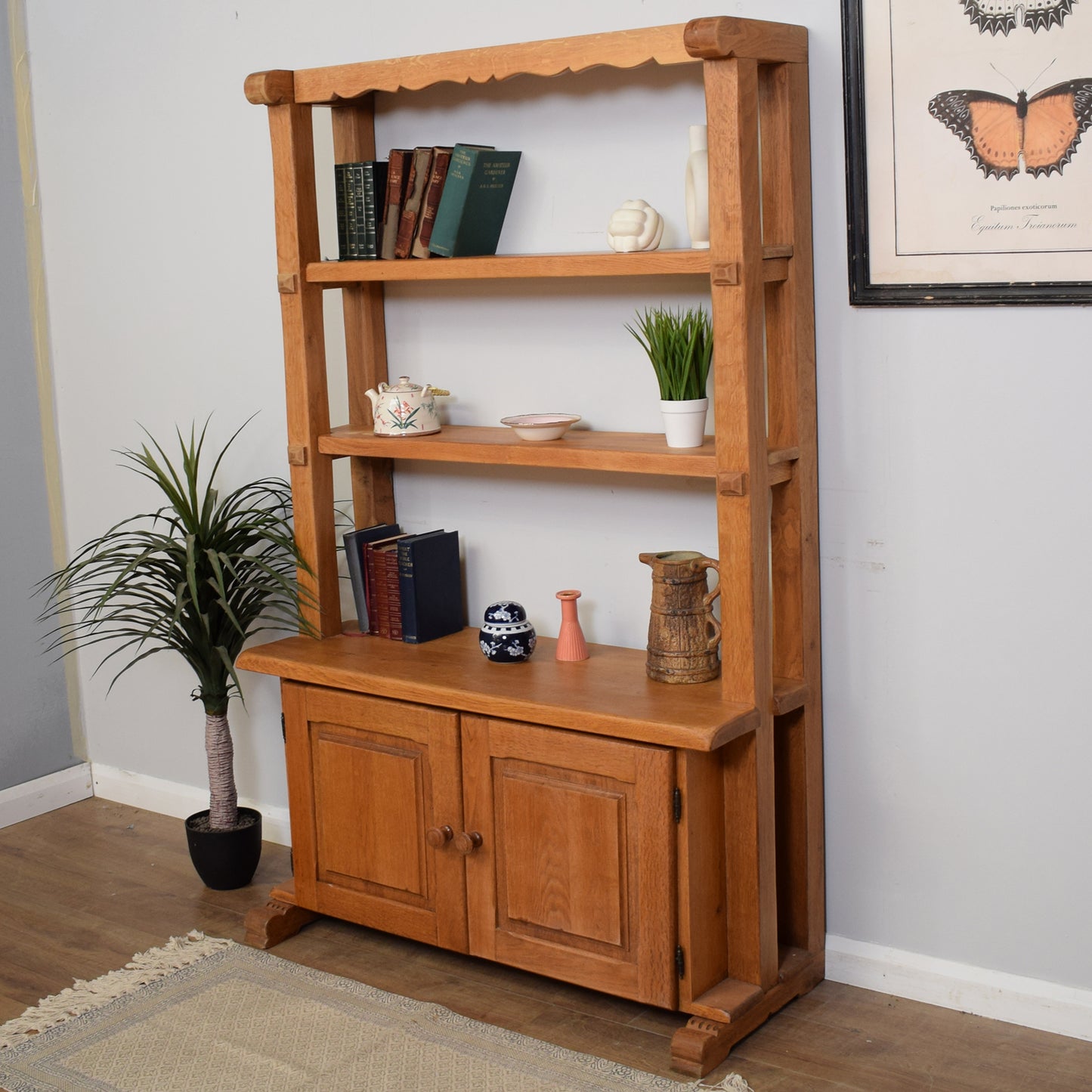 Restored Solid Oak Bookcase