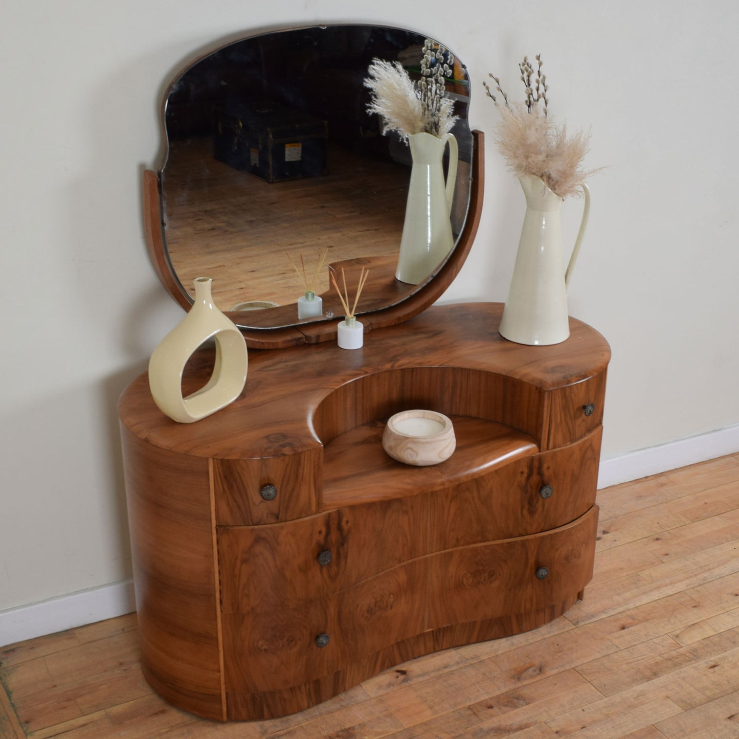 Walnut Veneer Dressing Table