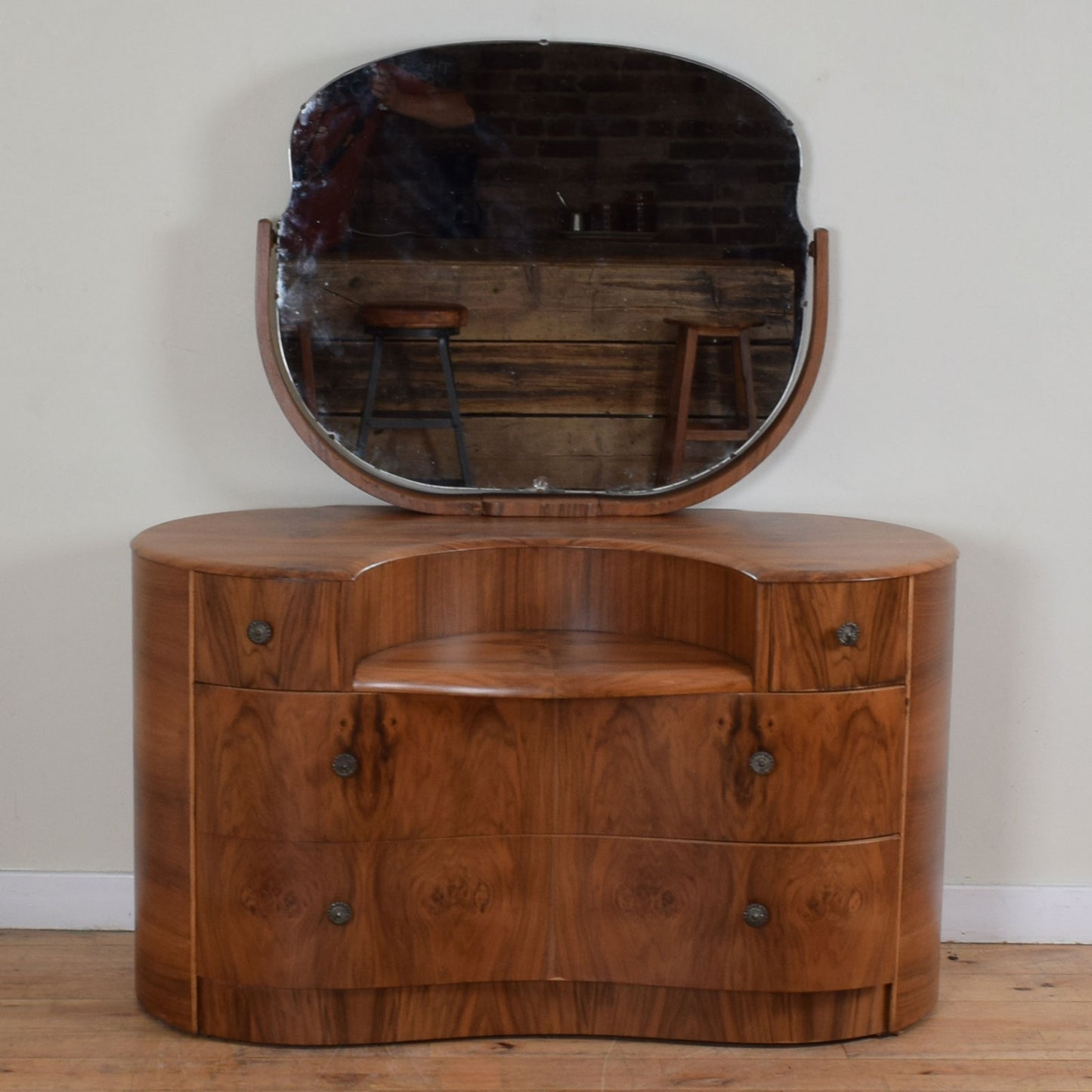 Walnut Veneer Dressing Table