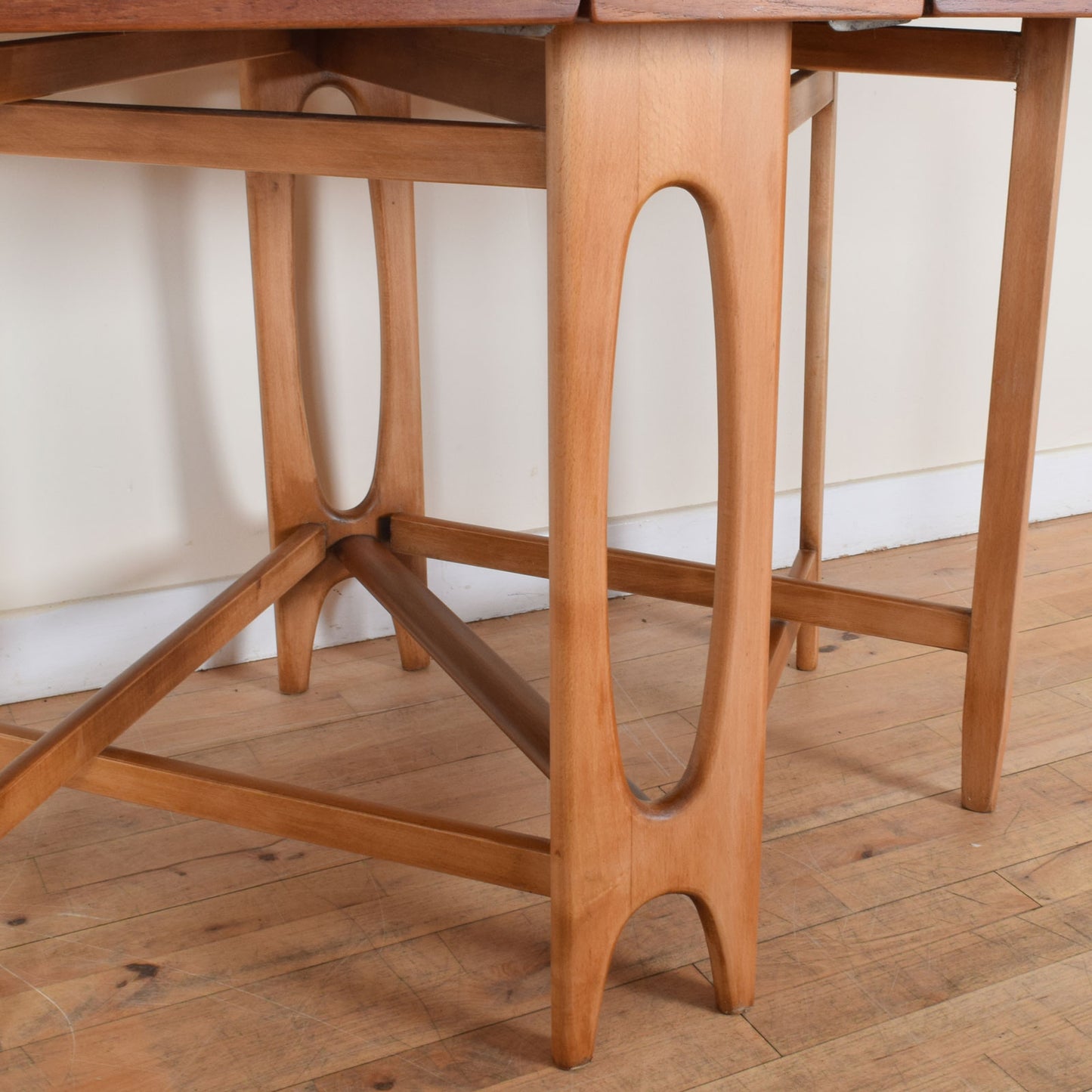 Restored Oak Drop Leaf Table