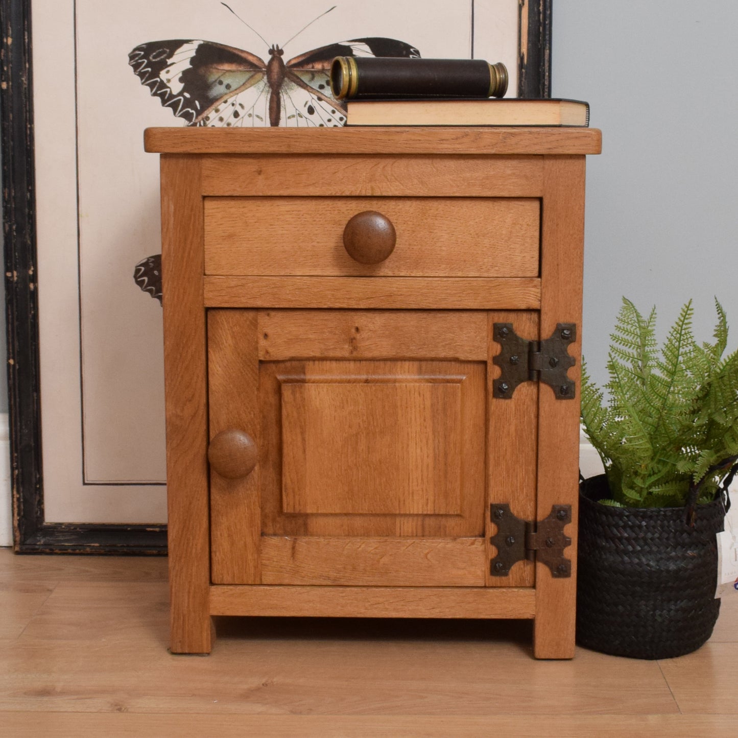 Oak Bedside Cabinet