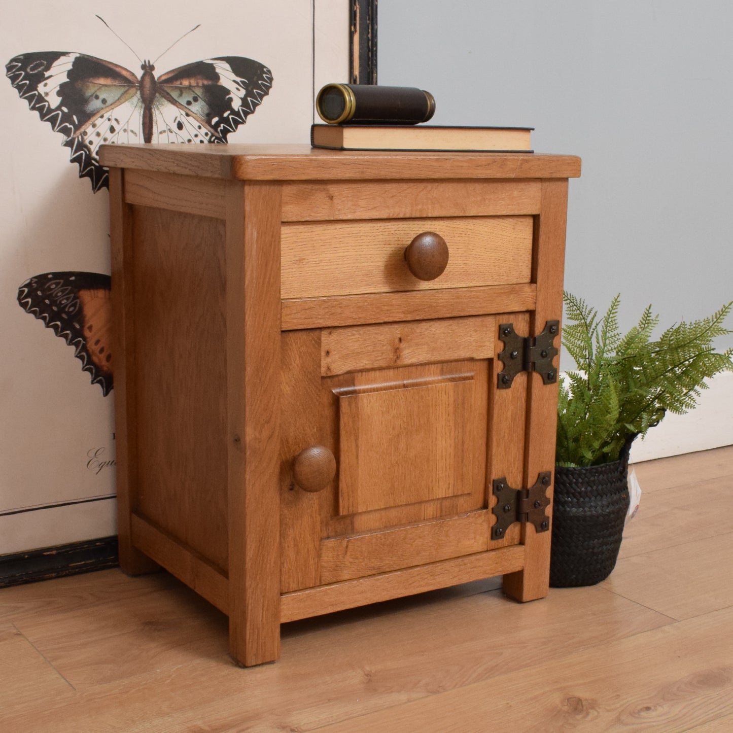 Oak Bedside Cabinet