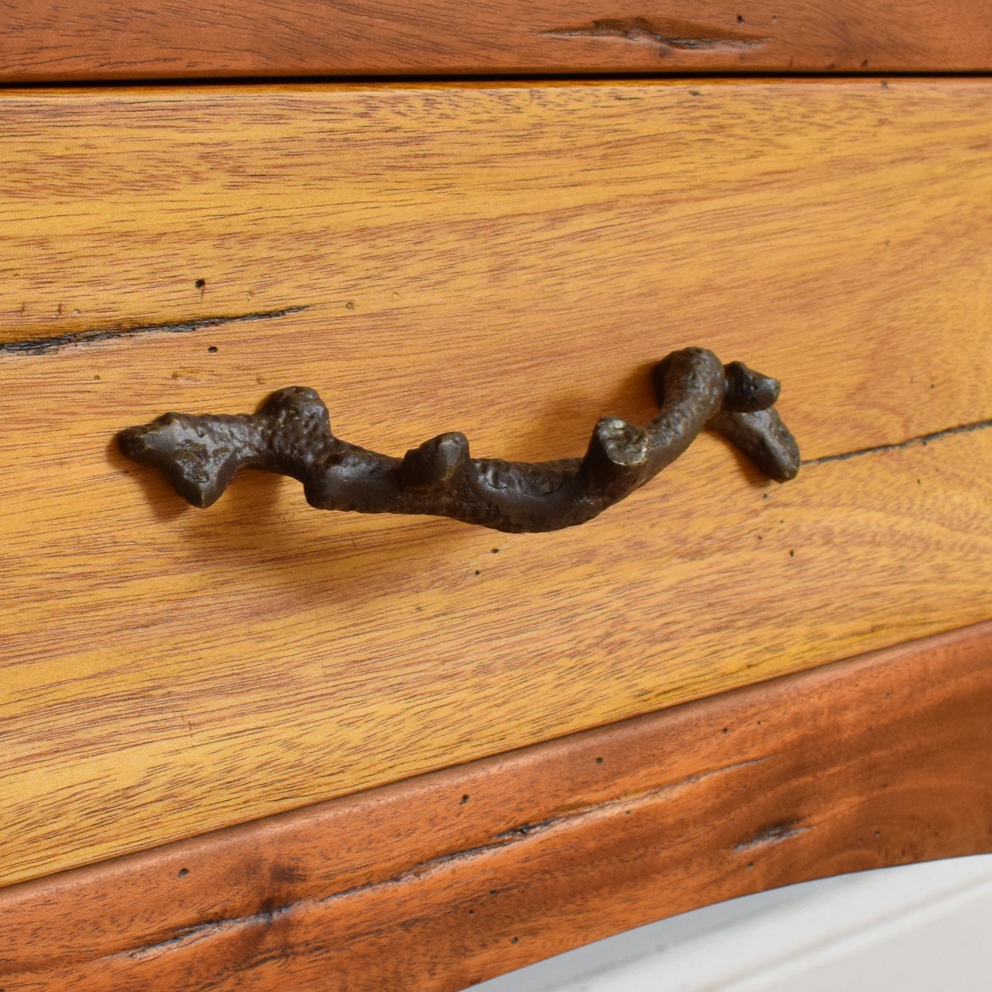 Restored Hardwood Side Table