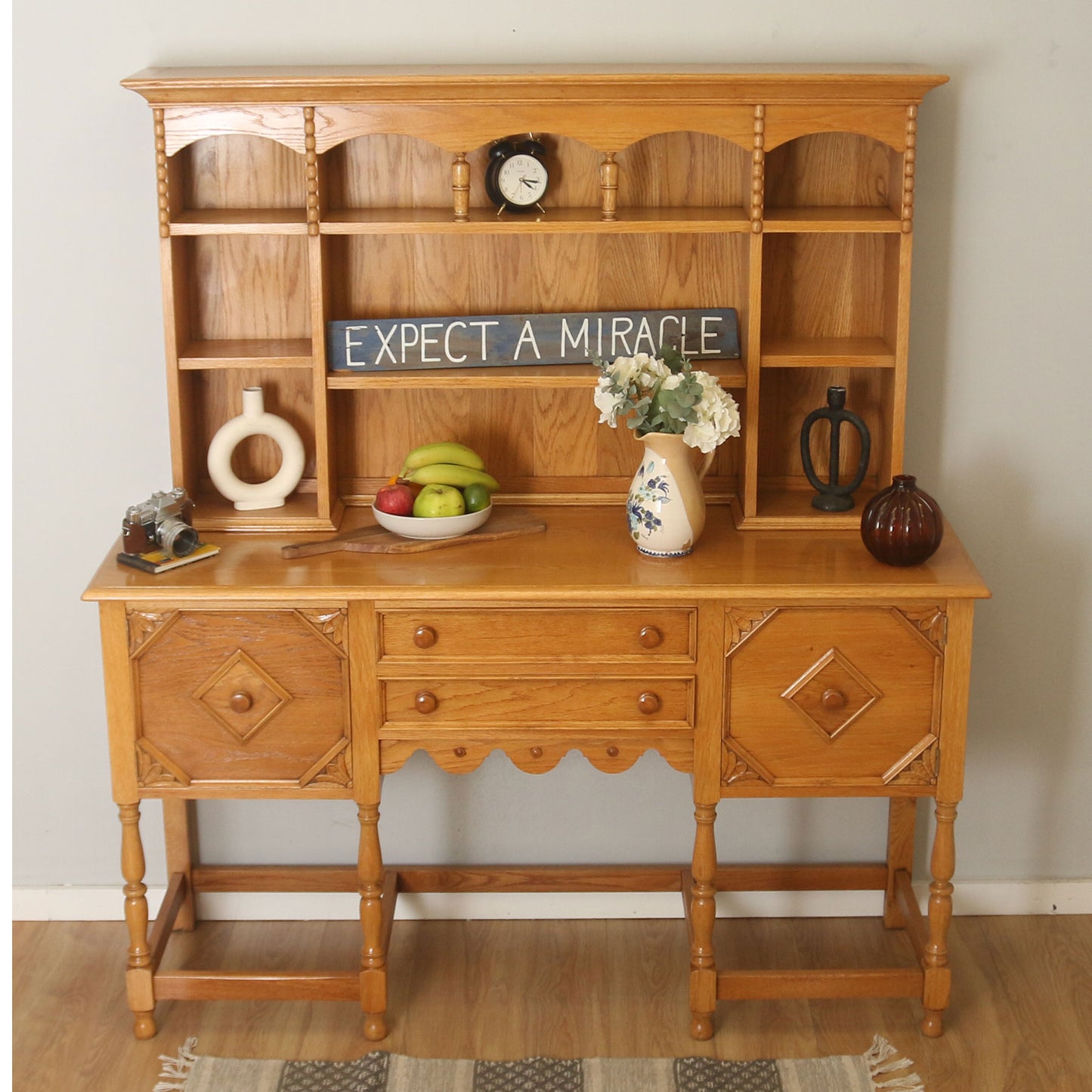 Carved Oak Dresser