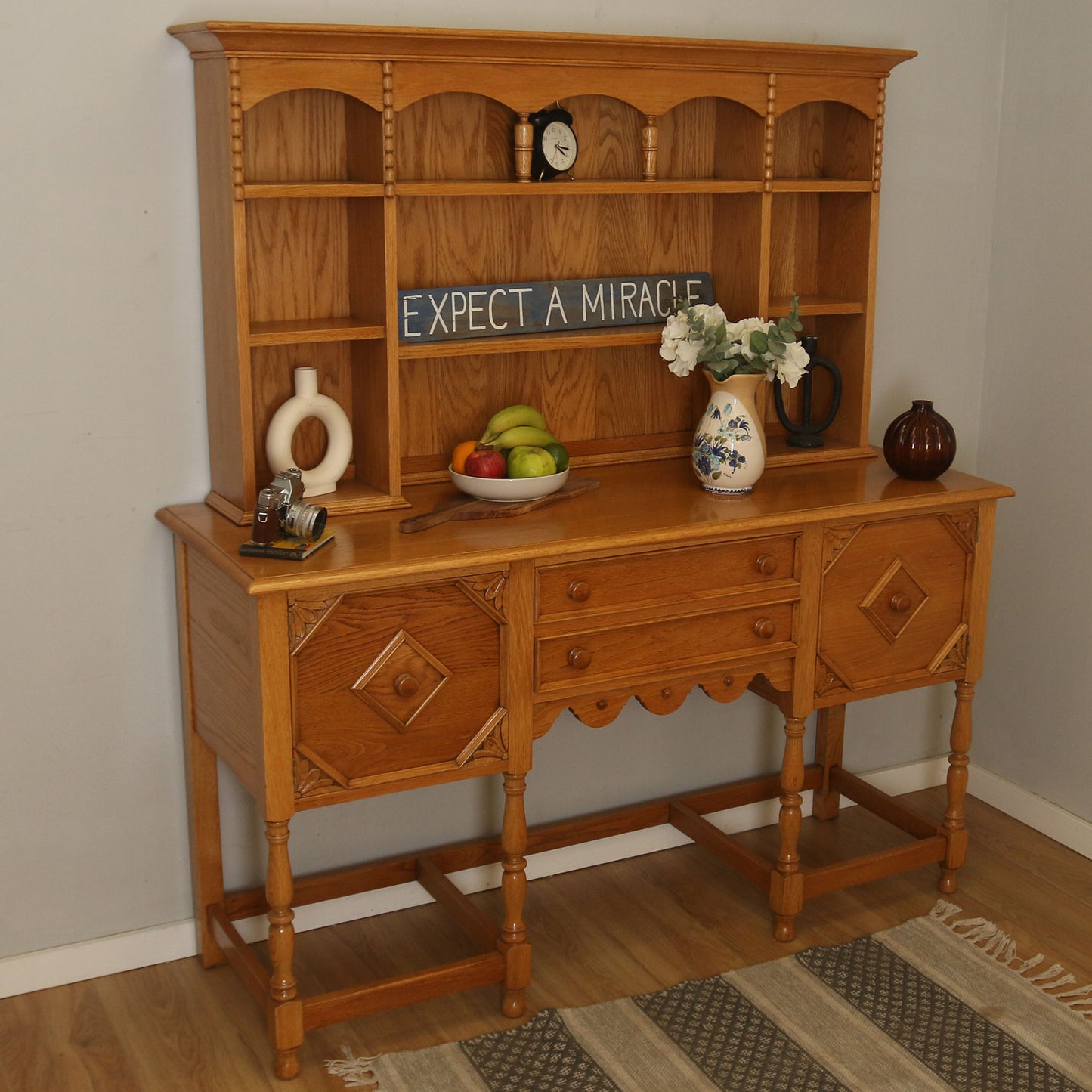 Carved Oak Dresser