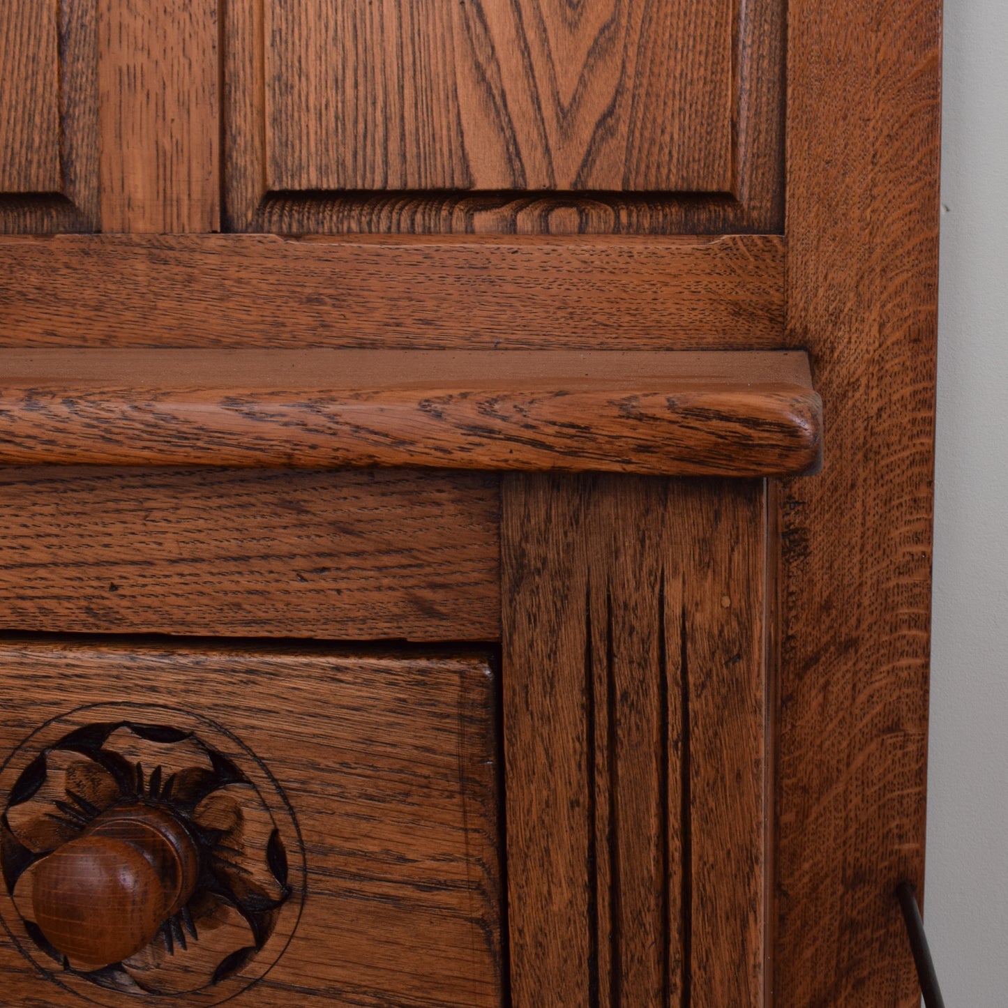 Solid Oak Hall Stand