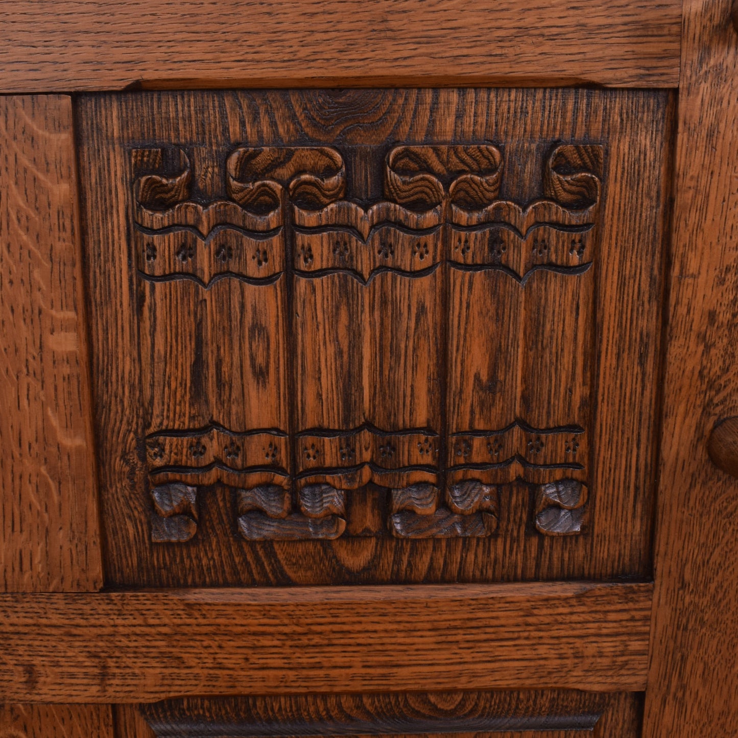 Solid Oak Hall Stand