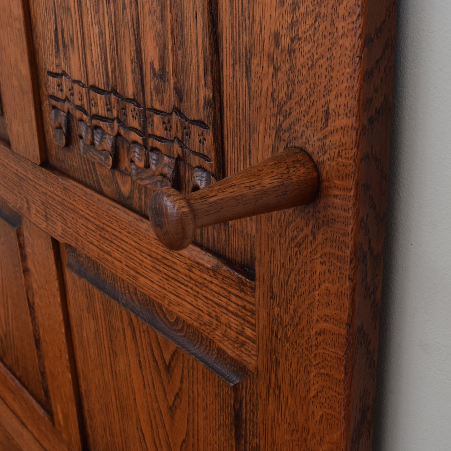 Solid Oak Hall Stand