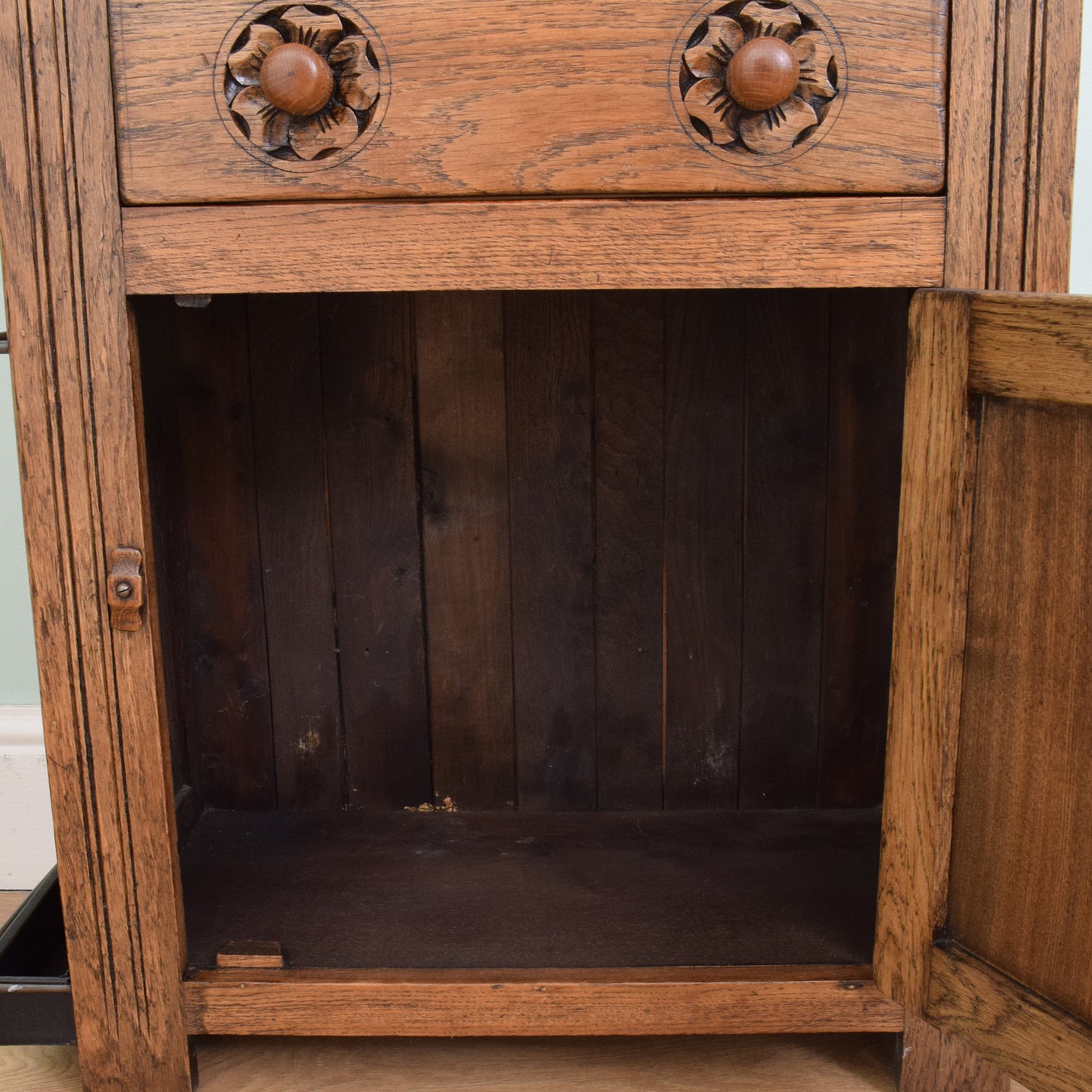 Solid Oak Hall Stand
