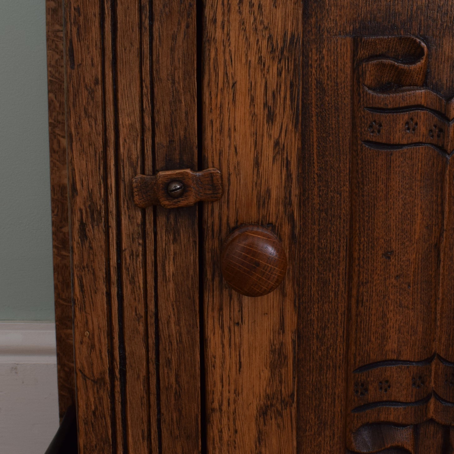Solid Oak Hall Stand