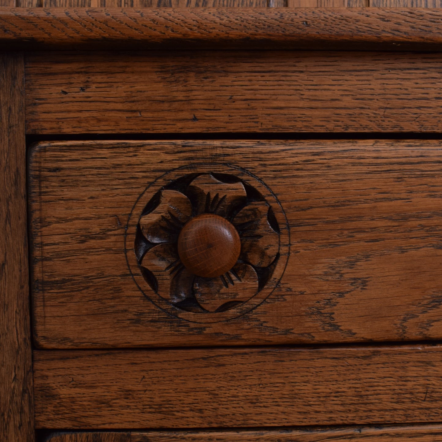Solid Oak Hall Stand