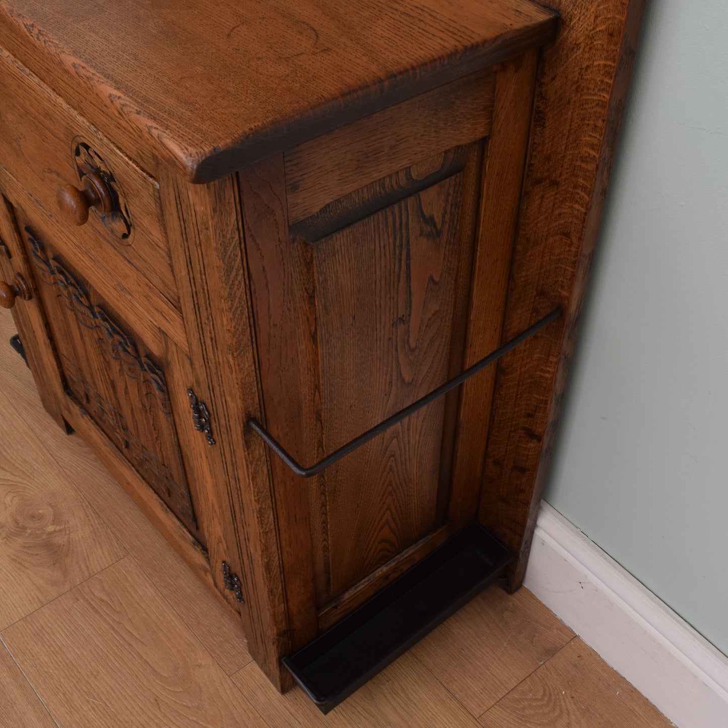 Solid Oak Hall Stand