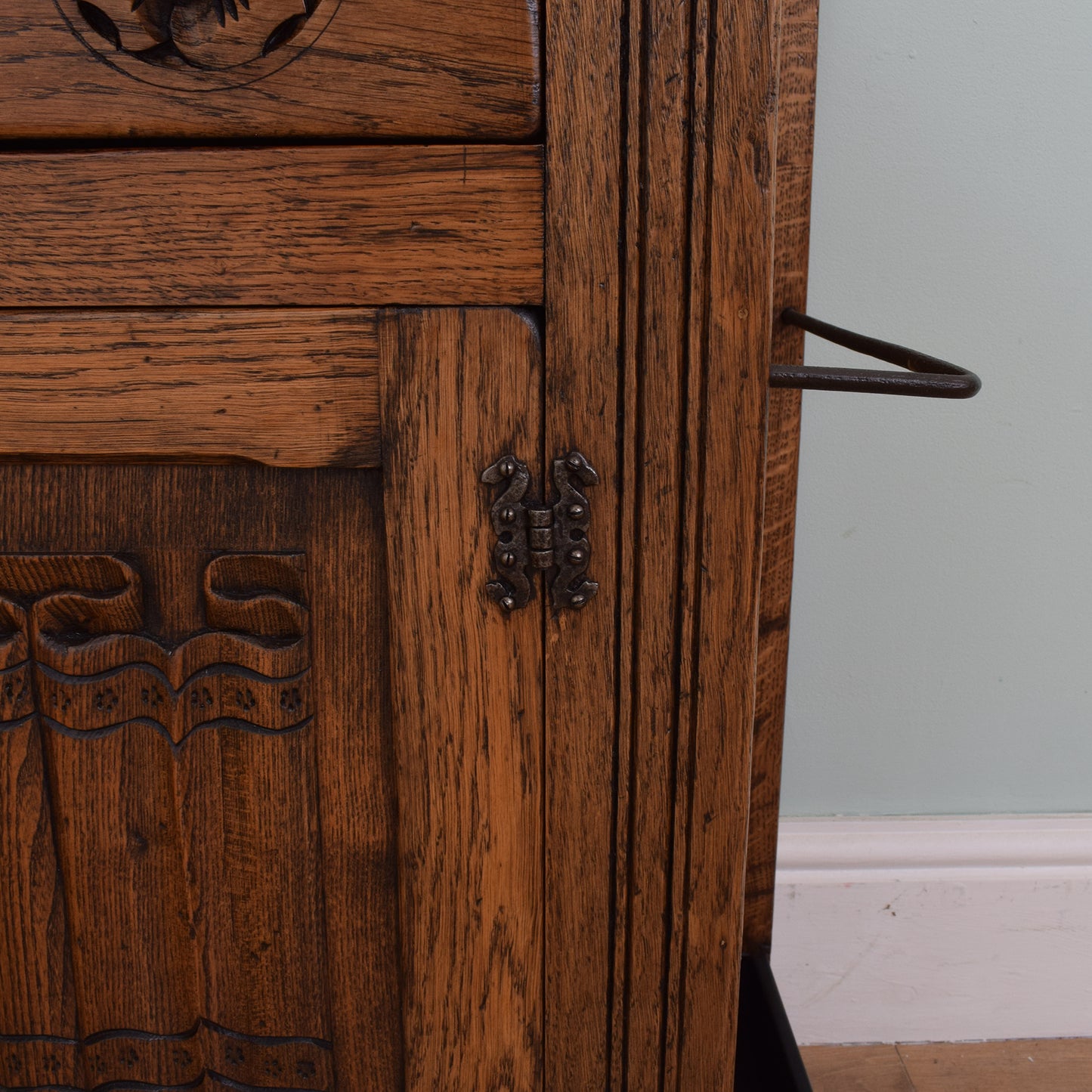 Solid Oak Hall Stand