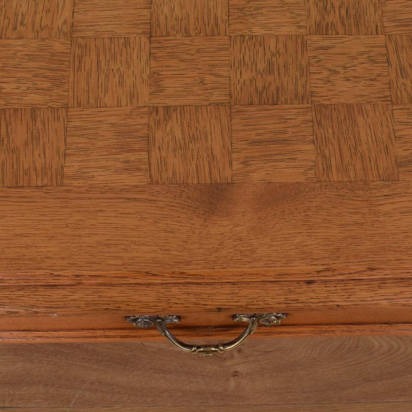 French Carved Oak Partners Desk