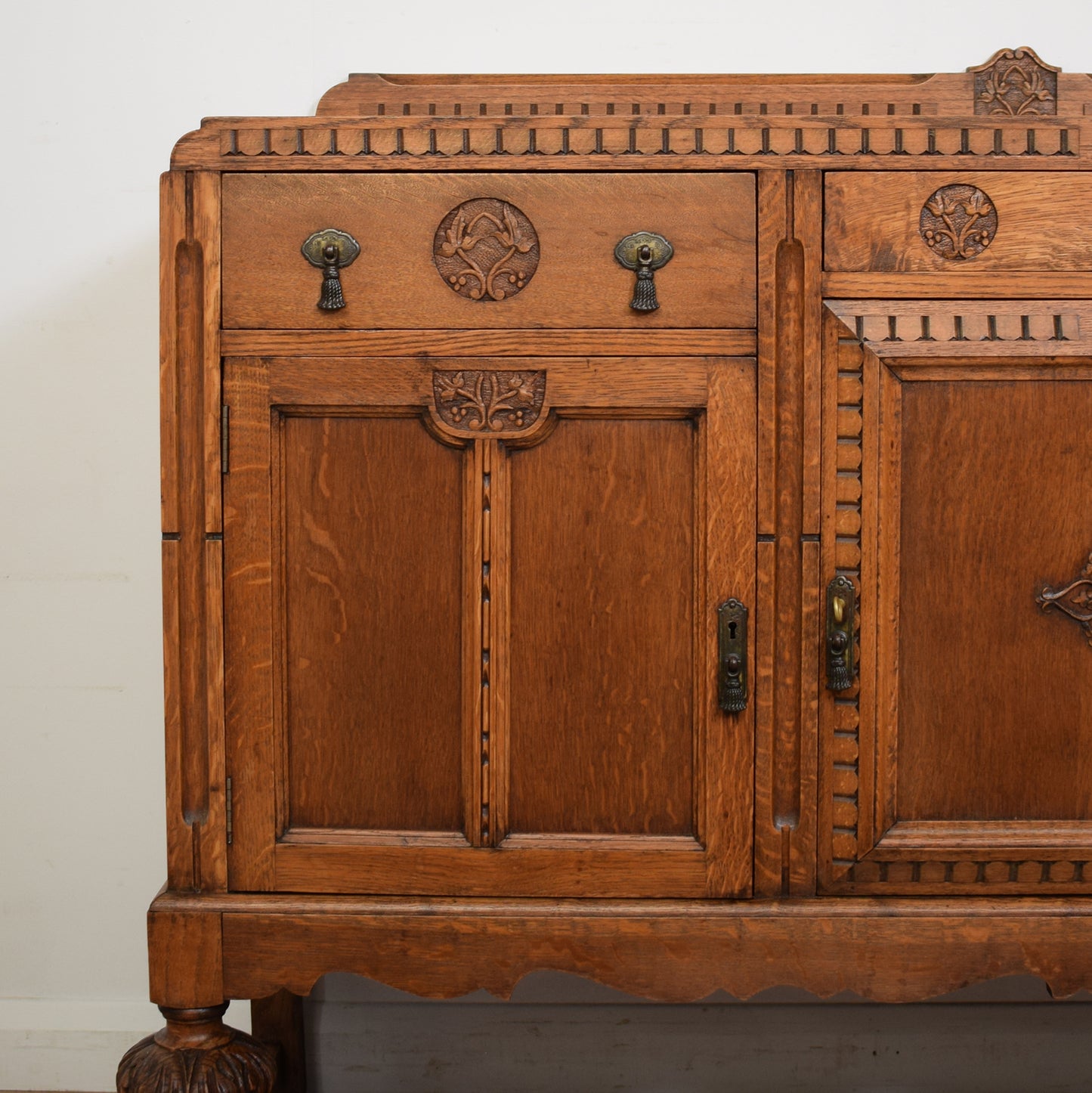 Carved Art-Deco Style Sideboard