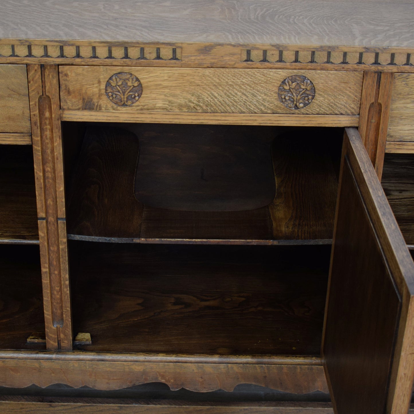 Carved Art-Deco Style Sideboard