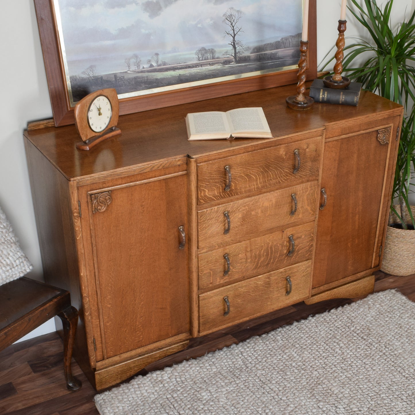 Restored Oak Sideboard