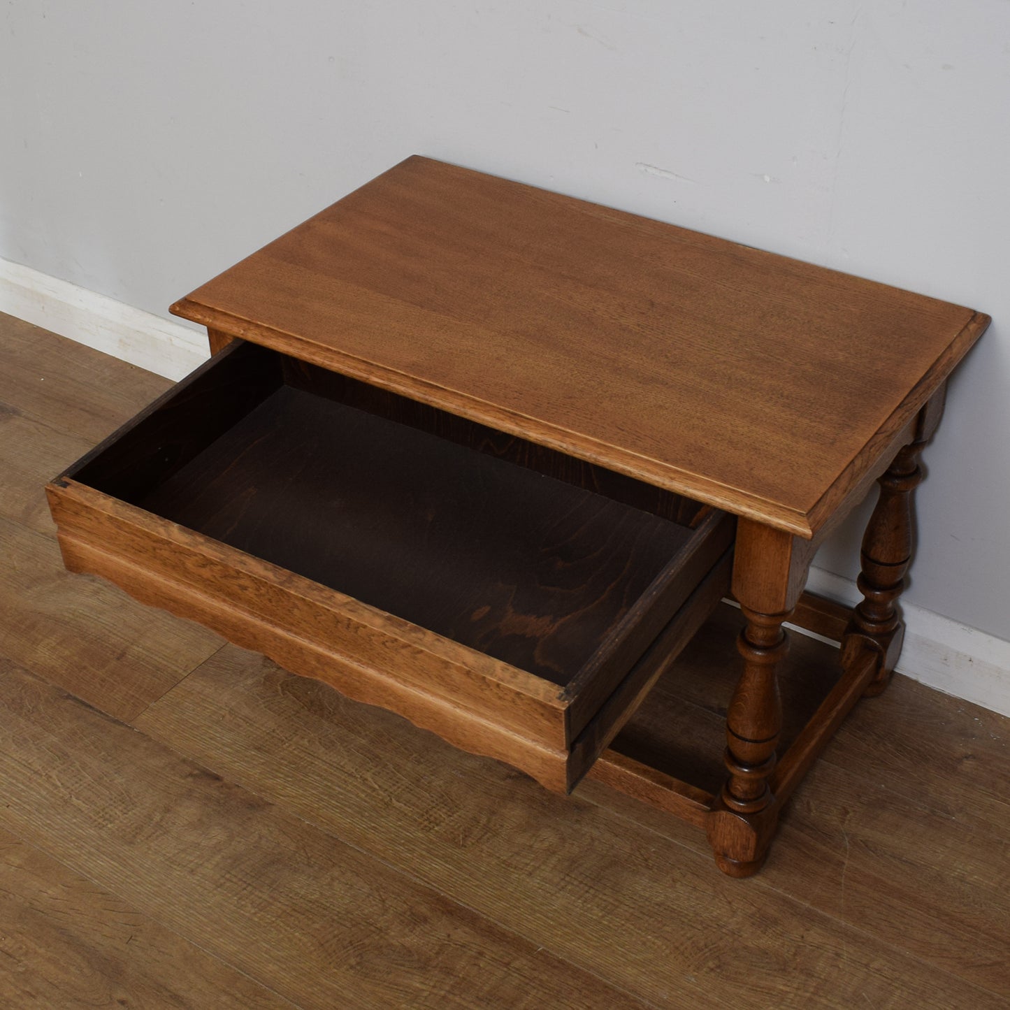 Oak Coffee Table with Drawer