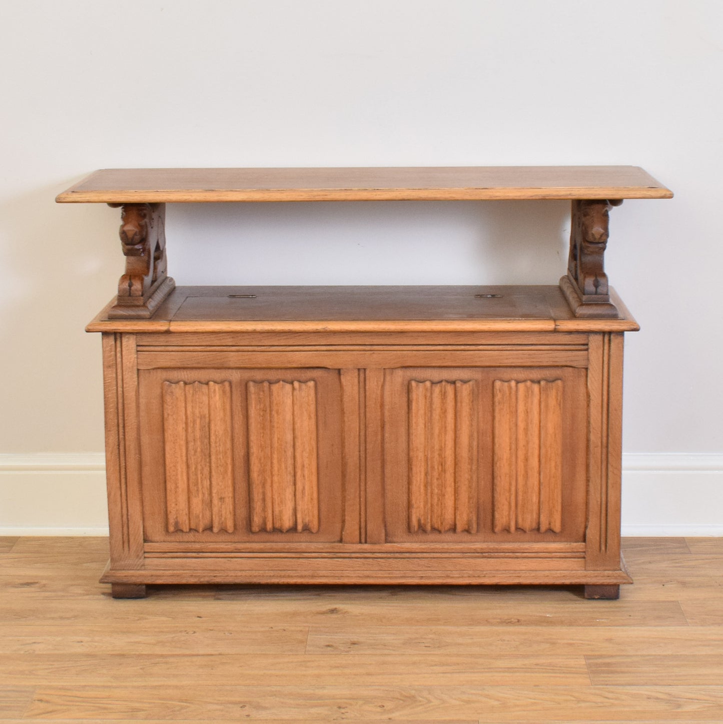 Restored Oak Monk's Bench