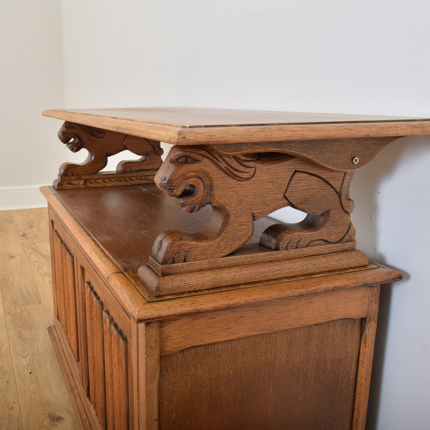 Restored Oak Monk's Bench