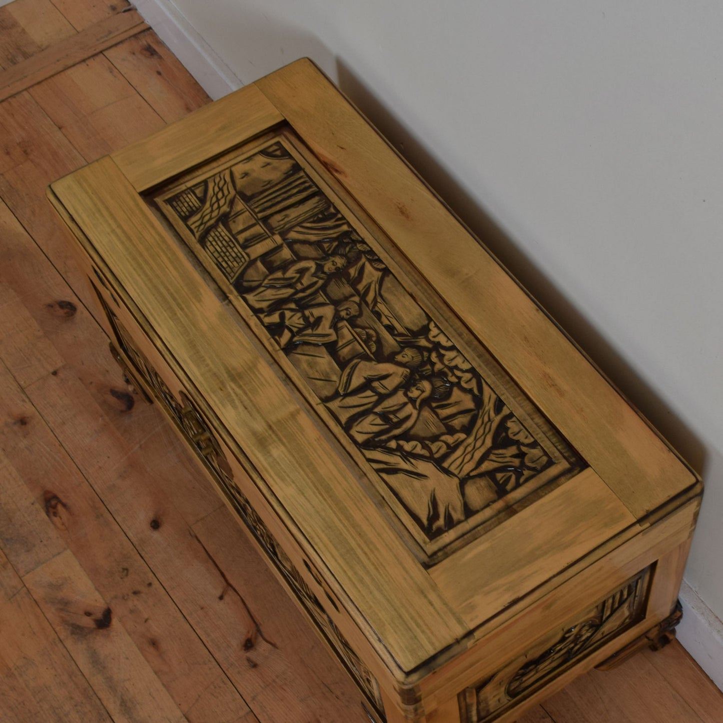 Carved Camphor Chest