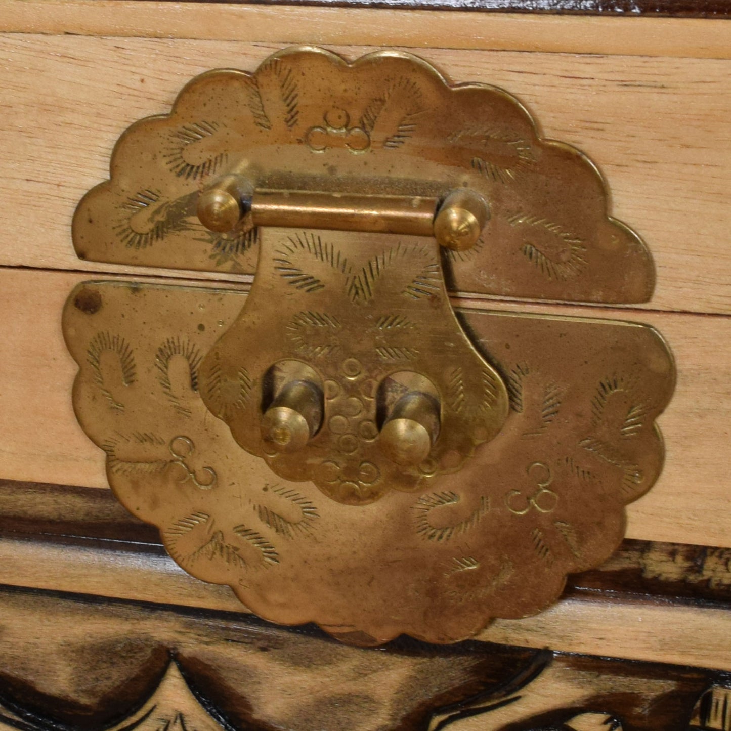 Carved Camphor Chest
