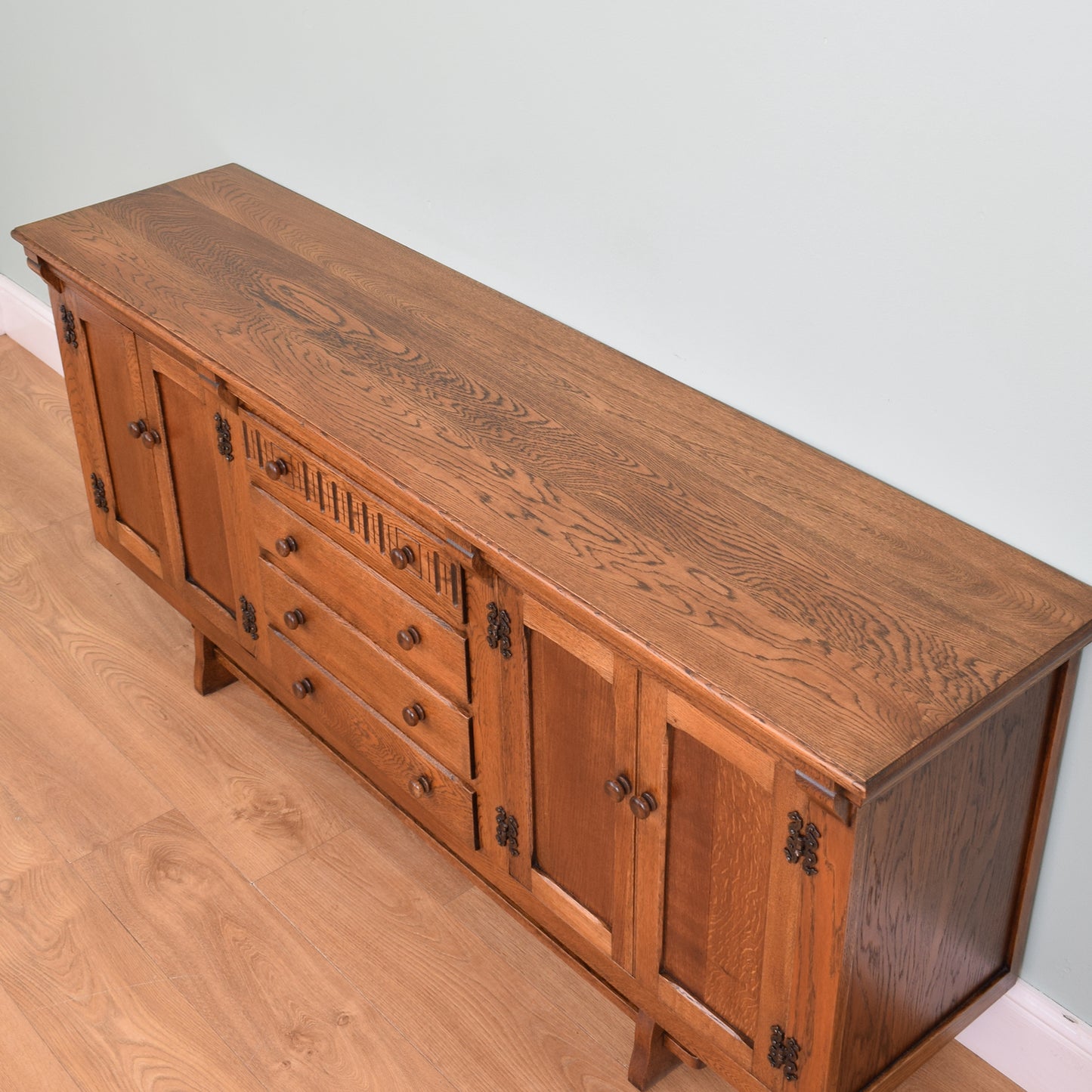 Large Restored Oak Sideboard