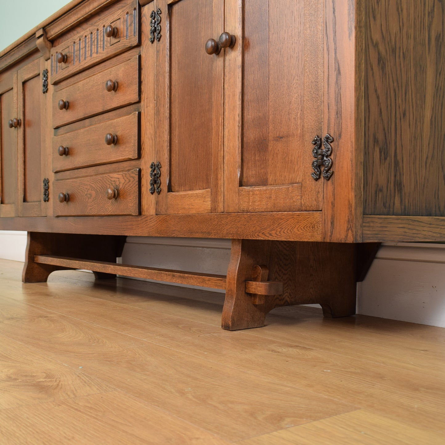 Large Restored Oak Sideboard