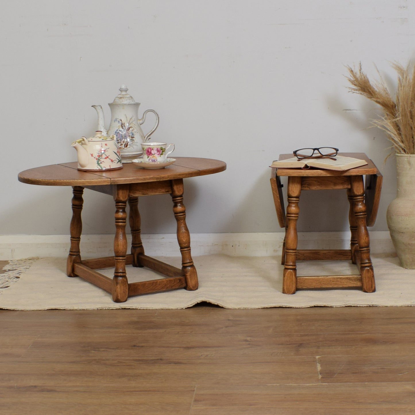 Pair Of Small Drop Leaf Tables