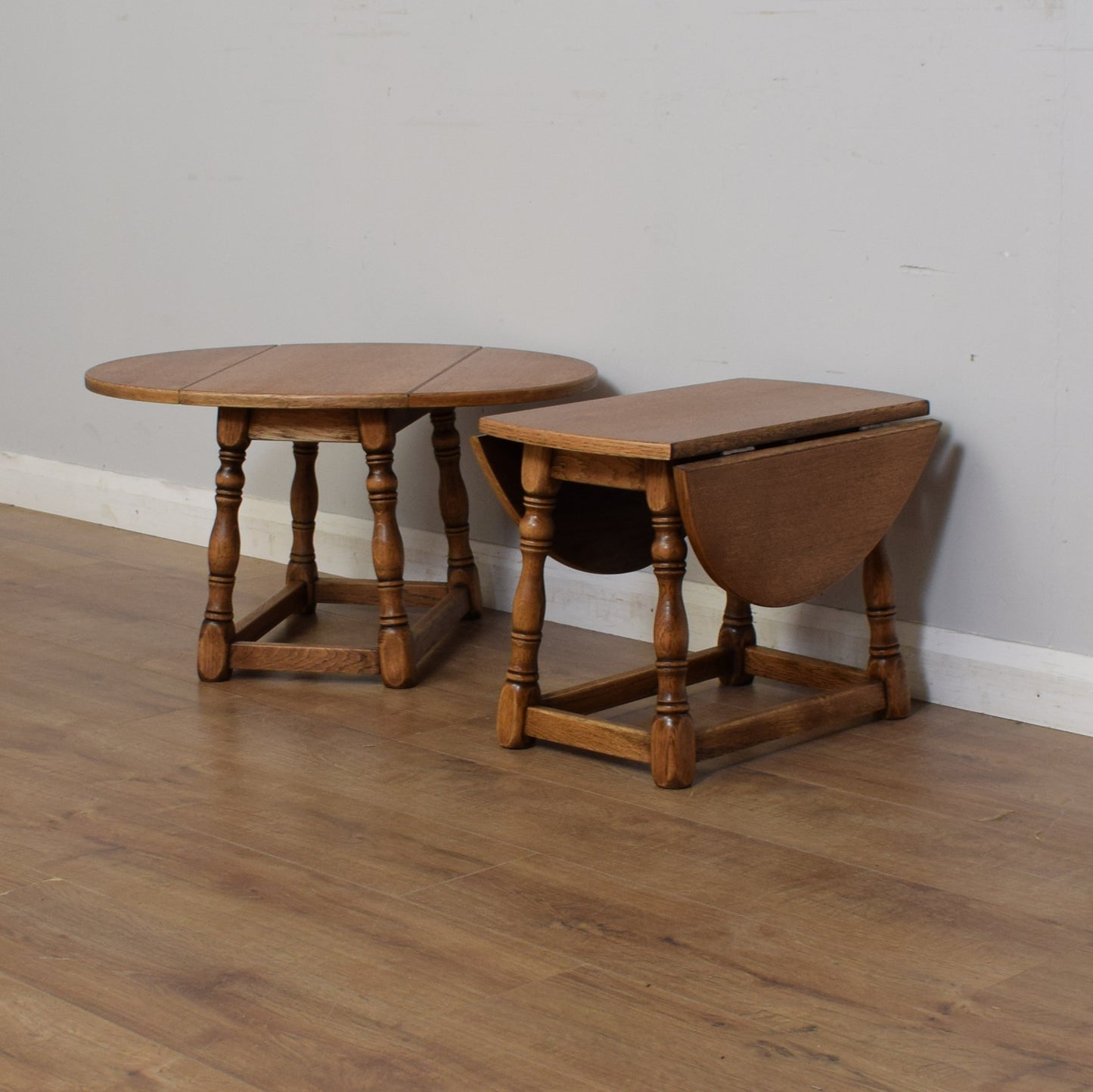 Pair Of Small Drop Leaf Tables