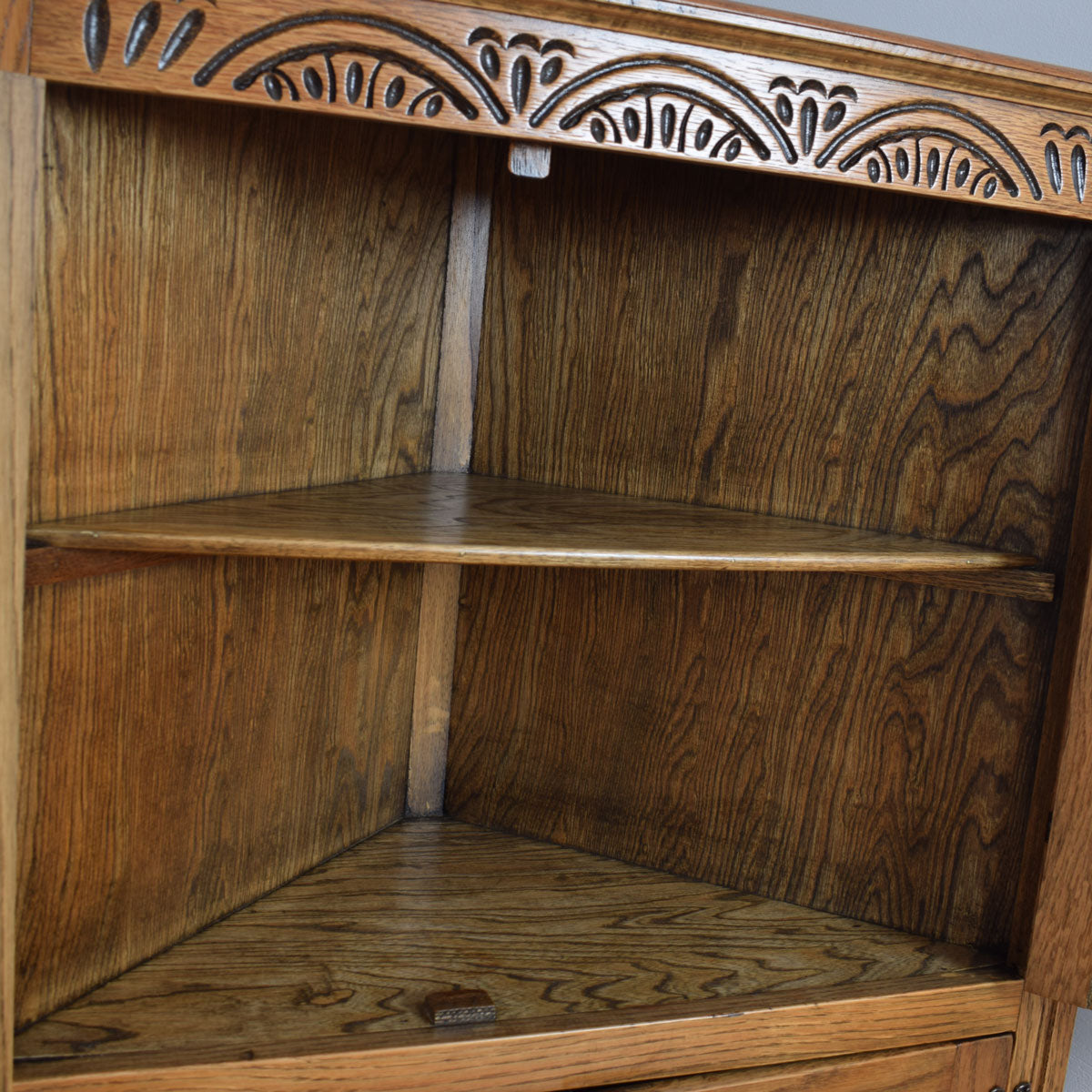 Restored Corner Glazed Cabinet