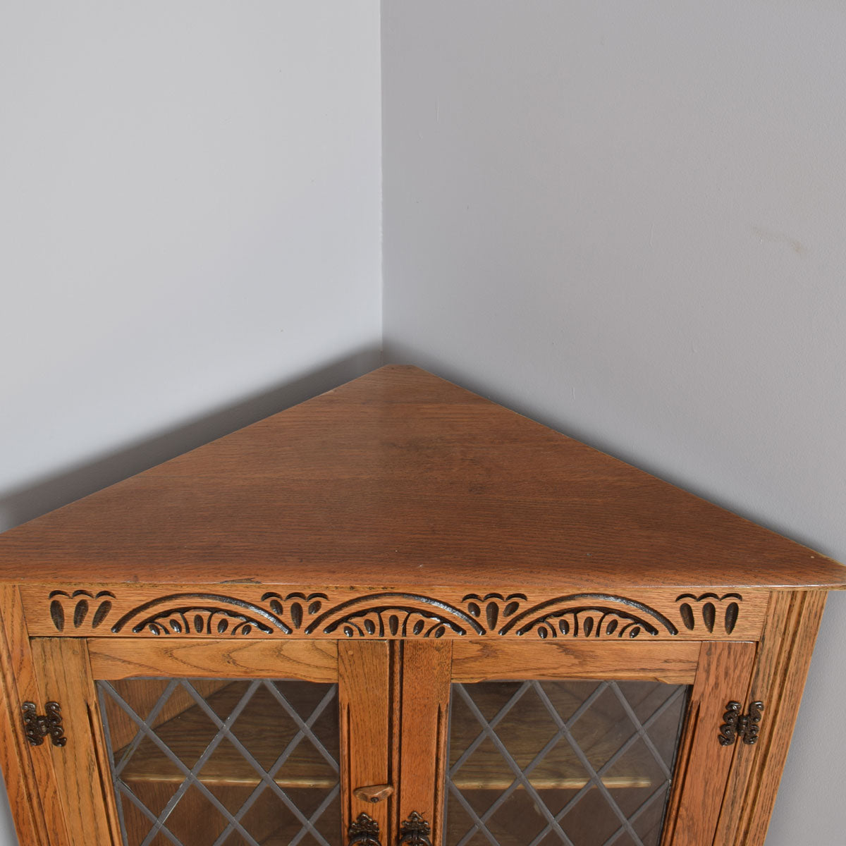 Restored Corner Glazed Cabinet