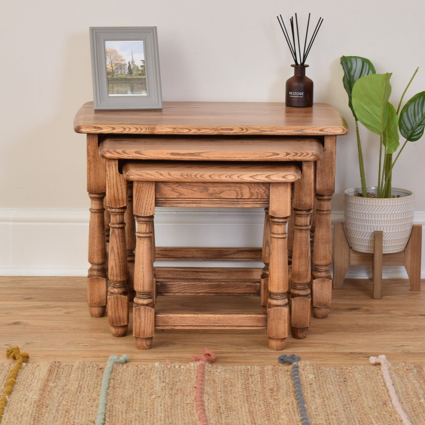 Restored Ercol Nest Of Tables