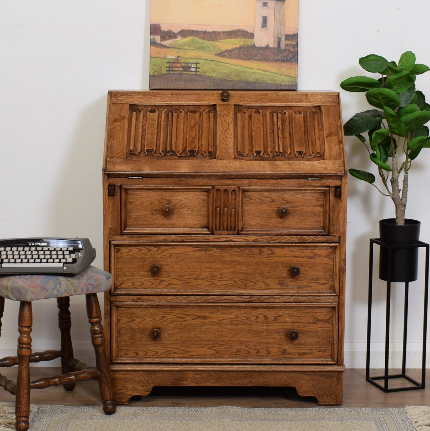 Restored Oak Bureau