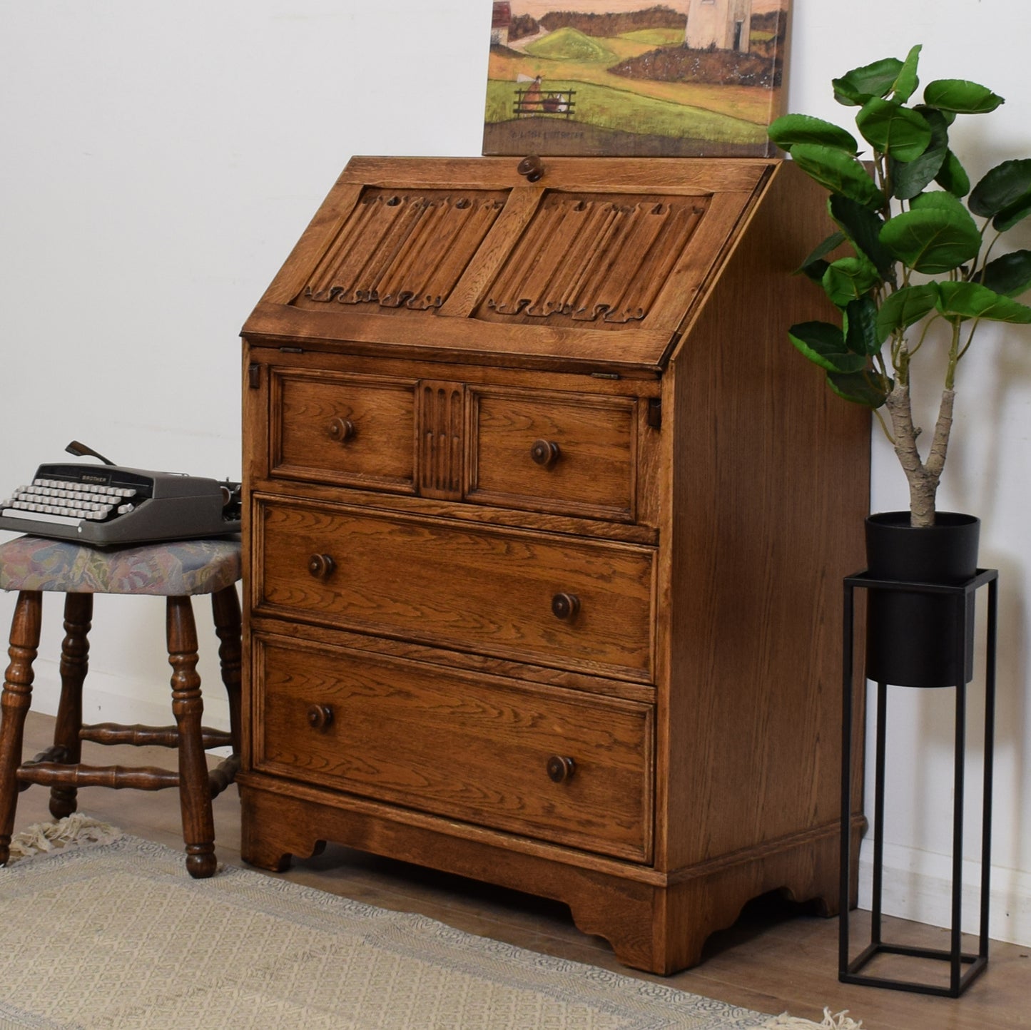 Restored Oak Bureau