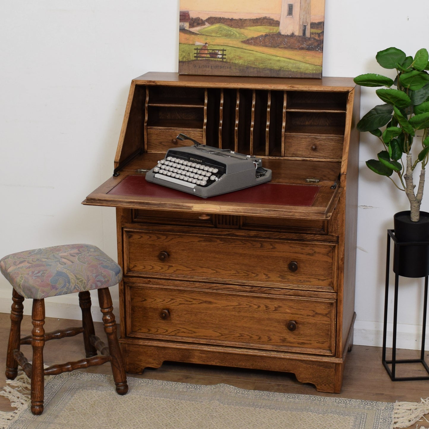 Restored Oak Bureau