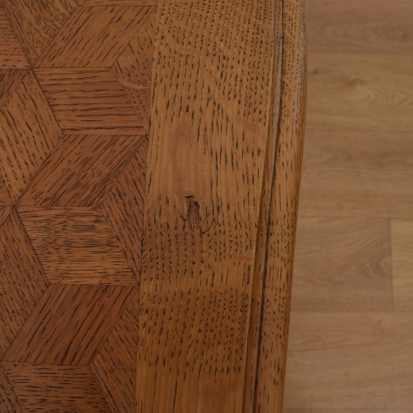 French Oak Table and Six Chairs
